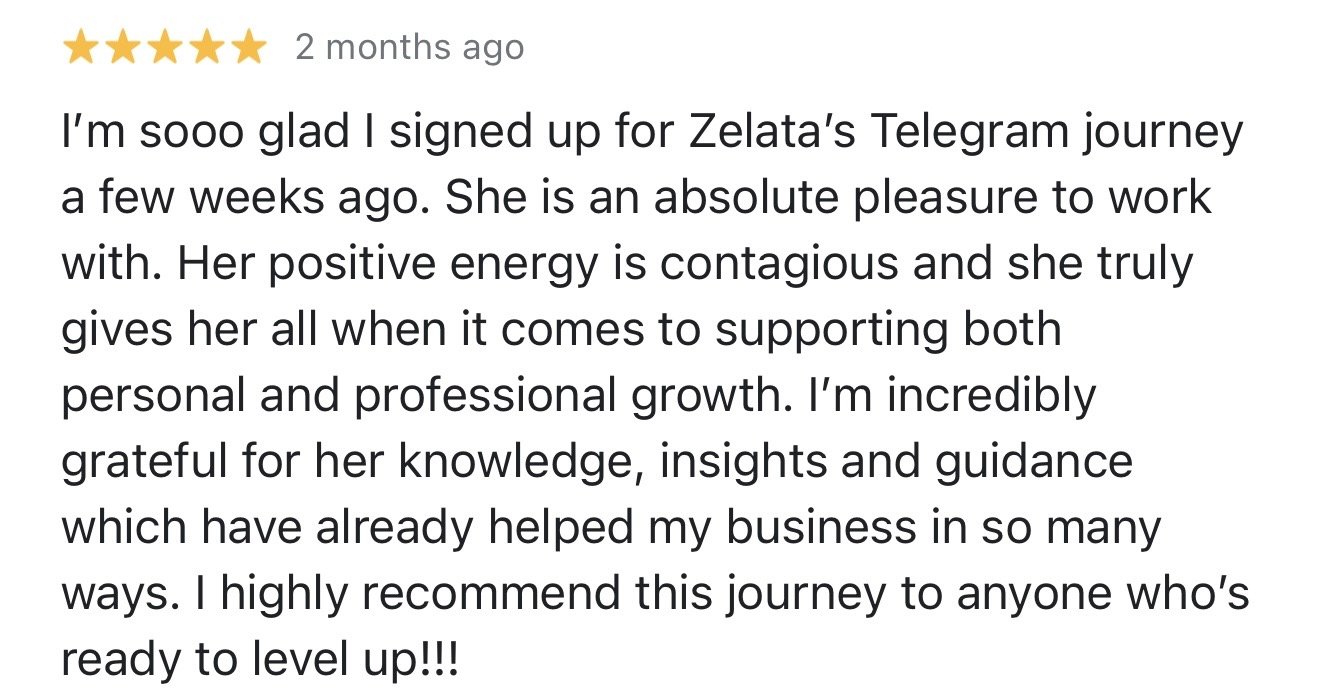 Client testimonial
